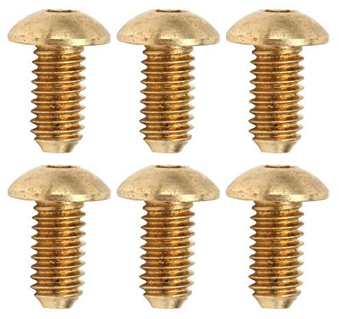 50 Pièces Vis à Six Pans Creux, Tête Demi-ronde Accessoires de Quincaillerie en Cuivre Fixations avec Pas Uniforme, Diamètre de Tête de Vis de 7 Mm, épaisseur de Tête de
