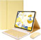 PboyiqiS Keyboard Case for iPad 11th(A16)/iPad 10th Generation 2022 with Mouse Detachable Wireless Bluetooth Keyboard Pencil Holder Slim Leather Cover for iPad11/iPad10, (Yellow)