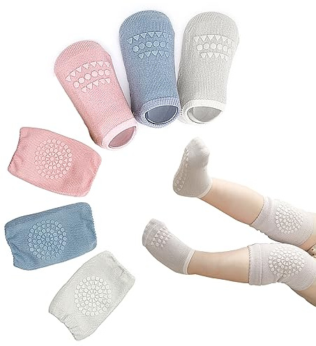 Little World Baby Knäskydd för Krypning - 5-Pack Halkfria Unisex Småbarn Presentidé