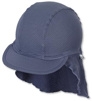 Sterntaler Schirmmütze mit Nackenschutz Struktur, badmössa med halsskyddsstruktur, pojke, blå, blau