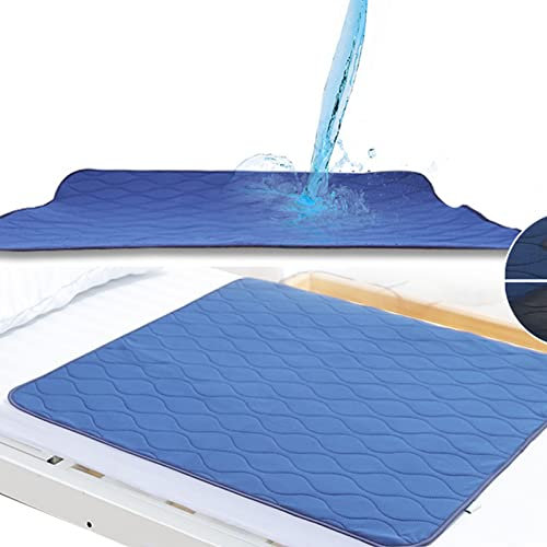 Wiederverwendbare wasserdichte Inkontinenzunterlage für Krankenhausbetten, rutschfeste, wasserdichte Bettlaken und Matratzenauflagenschutz, geeignet für Doppel- und Einzelbetten, 90 x 150 cm (60