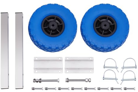 Zalydala Inflatable Boat Easy Trailer, 330.7 lbs Tragfähigkeit, 9.84 Reifen, für alle Arten von Schlauchbooten und Anhängern