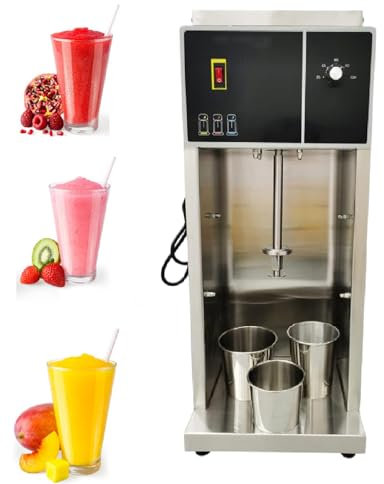 Frullato Di Yogurt In Acciaio Inossidabile, Macchina Per Mescolare Il Gelato, Con Tre Manicotti Per Tazze Di Diverse Dimensioni, Miscelatore Per Gelato Commerciale Professionale,110V