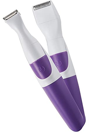 LEAPUTION Women Bikini Trimmer 2 i 1 Portabel säkerhet Hårborttagning Trimmer Electric Body Hair TrimmerusB Laddar för kvinnor Purple