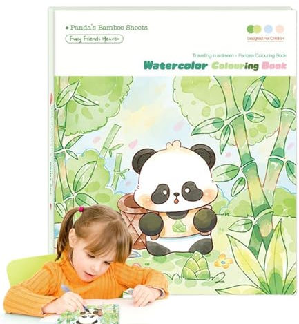Aquarellmalbuch Für Kinder | Pädagogisches Mal-Set - Interaktives Comic Malbuch Zum Basteln & Praktisches Kunst Lernen Für Kinder