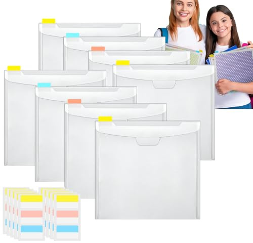Scrapbook Paper Storage Organizer - 12x12 Bastelpapierbox, Clear File Holder | Transparente Plastische Dokumentschale Mit Index Tabs, Stapelbarer Speicherhülle Für Kunsthandwerksvorräte Papierorganisa