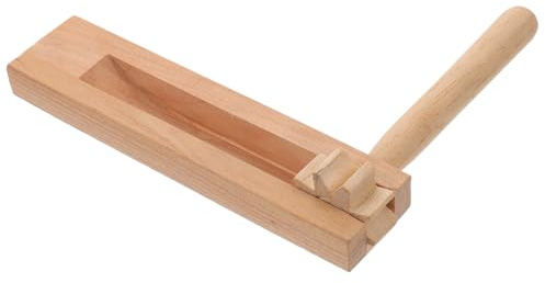 SUPVOX Wooden Ratchet Noise Maker Educational for Fall Material Smooth Polish Hand Eye Coordination Development Traditional Musical Instrument