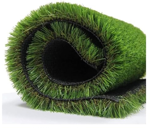 LSSHQ Tappeto Erba Sintetica per Esterno Erba Artificiale Fata Realistica, per Giardino, Terrazza, Prato Sintetico Spessore 25 mm, Luxury Soft Grass Green(3x5ft)