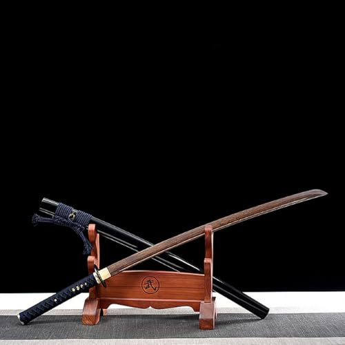 Katana svärd, handgjort samurajsvärd i trä, 103 cm bokken för visning, cosplay-samling och Kendo-träning