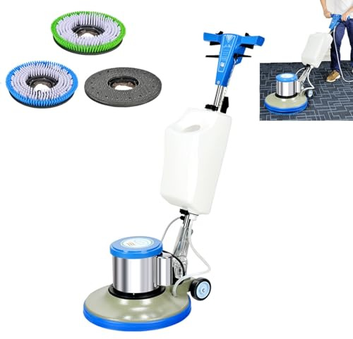 Commercial Floor Buffer Machine with 3 Pads for Carpet and Hard Surface Cleaning in Hotels, Factories, Restaurants