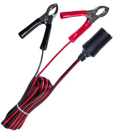 12-24V Car Socket Extension Cable Power Socket Adapter Efficient Car Power Cord Battery Clamp-on Cable Clip-on Charger