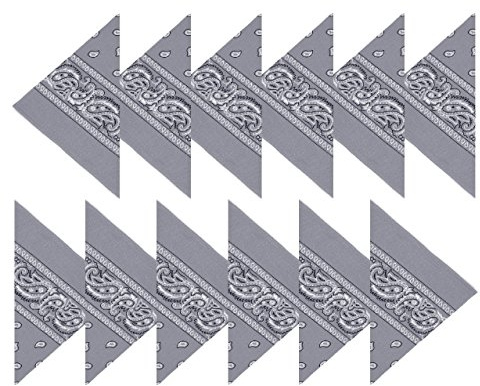 Boolavard 100% Baumwolle,Bandanas mit original Paisley Muster | Farbe nach Wahl Headwear/Haar Schal Ansatz Handgelenk Verpackungs Band Kopf Bindung