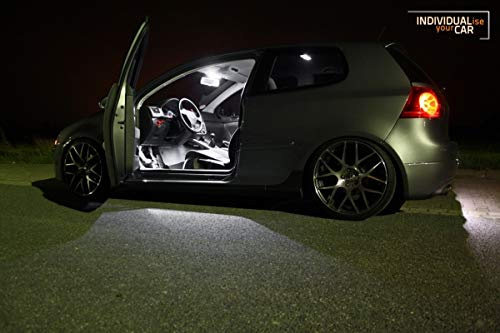 INDIVIDUALise your CAR Innenraumbeleuchtung SET für Golf 5 3-Türer - Pure-White Reinweiß