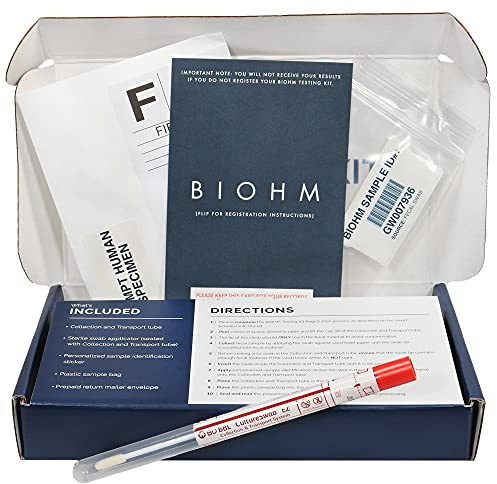 BIOHM Gut Health Test Kit for Microbiome and Digestive Health Analysis, Home Test Kit with Gut Score, Easy-to-Read Results and Actionable Recommendations