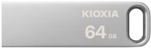 KIOXIA TransMemory U366 USB Flash Drive 64GB 3.0 USB File Transfer on PC/MAC, Metal