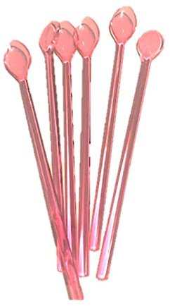 James Premium Eislöffel 6 x Joghurtlöffel Limonadenlöffel lang Cocktaillöffel Kunststoff 21cm wieder verwendbarer für den Geschirrspüler geeignet kein Einwegbestecke