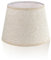 LgowithU Paralume in tessuto, paralume medio a tamburo per lampada da tavolo, lampada da comodino e lampada da terra, in lino naturale con copertina rigida fatta a mano, 13 x 13 x 8 (bianco-2)