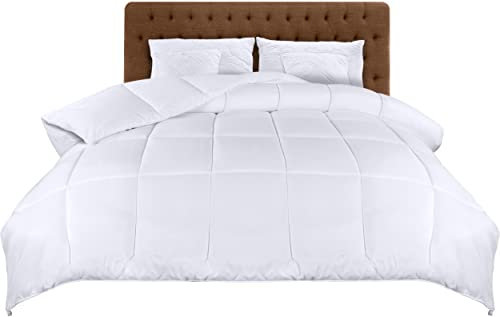Utopia Bedding Piumone, Primavera/Estivo Piumino, Piumino Leggero, Trapunta Primavera/Estivo 100% Microfibra in Fibra Cava (Primavera/Estivo) (Bianco, 240x260 cm)