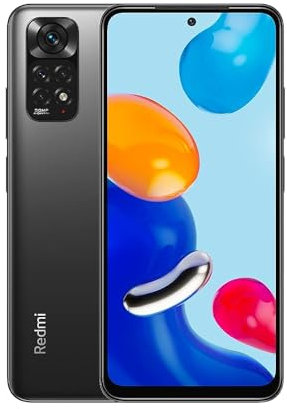 Xiaomi Redmi Note 11 Smartphone 6,43, 90Hz FHD+ AMOLED DotDisplay, 50MP Al Quad Camera, 5000mAh (typ) batterie, double SIM 6G 128GB Graphite Grey [Version globale] (Reconditionné)