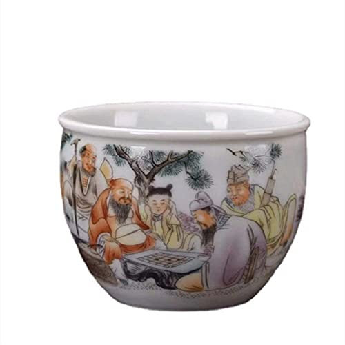PEEHOO Ocho tazas de té inmortales, tazas de café antiguas de cerámica, taza de té hermosa, taza de té, tazas de café, taza de té, 150ml