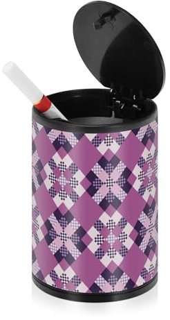 Aschenbecher für Zigaretten mit Deckel, aus Edelstahl, tragbar, Autozubehör, rauchfreier Aschenbecher für den Innenbereich, für die Terrasse