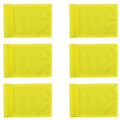 6PCS Golf Flags,400D Nylon Waterproof Golfs Pin Flags For Indoor Outdoor Golf Practice