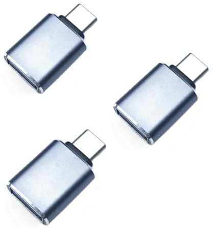 JZK Adaptador USB C a USB 3.0 Hembra de 3 Piezas, OTG Tipo C para MacBook Pro, MacBook Air, iPad 2020, Z Flip Fold, Tab S9 Microsoft Surface Go Galaxy S23 S24 iPhone 15 MAX