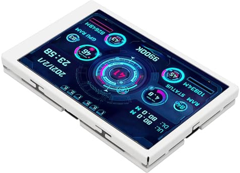 Display Temperatura PC Schermo 3.5 Pollici Monitor Dati Tempo Reale CPU RAM GPU Hard Disk USB Type-C