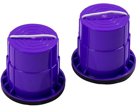 Baoblaze 2X Walking Stelzen Balancing Stelzen Klassische Balance Eimer Springen Stelzen Spielzeug Kid Stelzen Walking Cup für Mädchen Garten Kinder, LILA