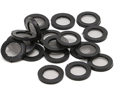 SZYDD Lot de 20 joints toriques plats en caoutchouc pour pommeau de douche - Joint en acier inoxydable pour œillet de robinet
