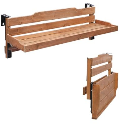 NEONMAN Balkonhängetisch Hängetisch Balkonhängetisch Klappbarer Balkongeländer Tisch Klappbar Hängetisch Balkontisch Zum Einhängen Balkon Tisch Balkontisch Klein Höhenverstellbar Balkonhängetisch(120X