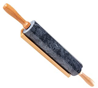 PRETYZOOM Elegante Mattarello in Marmo Utensili Da Cucina Antiaderenti Mattarello Con Manico in Legno Per Una Facile Cottura