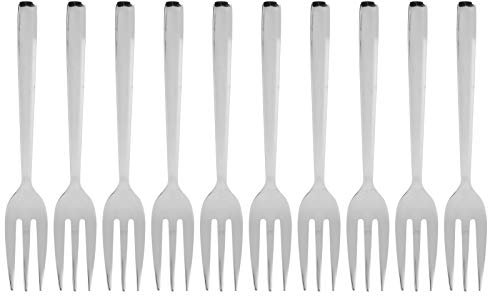 Yomiyuyr Tenedor de Frutas, Mini Tenedores para Aperitivos, Pequeños Tenedores de Postre con Elegante, Pulido de Espejo para Frutas, Ensaladas y Postres