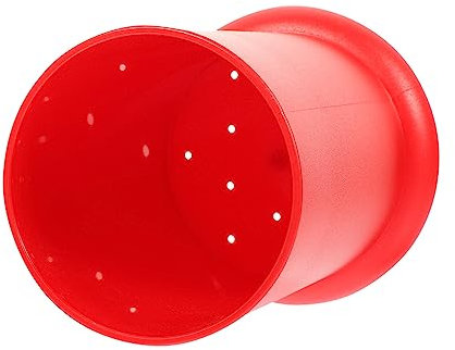 Cabilock Soporte Porta Cubiertos Pequeño Plástico Rojo Resistente Para Utensilios De Cocina Domésticos y Fiestas, Organizador Multifuncional Para Encimera,