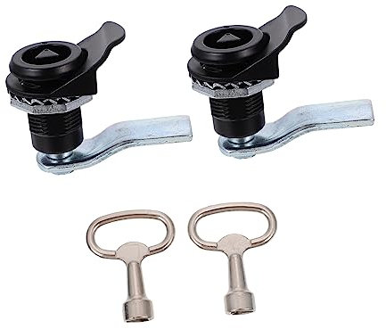 Angoily 2sätze Verlängerungs-cam-triangle Lock Für Elektrische Schränke Robuste Korrosionsbeständige Sicherheitsschlösser Mit Schlüssel Für Schränke Und Geldkassetten