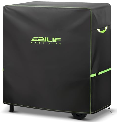 Ezilif Grillabdeckung Wetterfest 90x70x110cm Grill Abdeckung 420D Oxford-Gewebe Wasserdicht Reißfest, Schutz Grill vor Rost und Schimmel, Grill Abdeckhaube für Weber/Enders/Char Broil/Napoleon/Rösle
