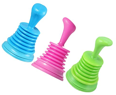 Mobestech Abflusszange und Komfortablem Griff aus Pvc 3stücke Satz mit Praktischem Design als Effektives Abflussreinigungswerkzeug Zufällige Farbe für Reinigung Abfluss im Büro und Hotel