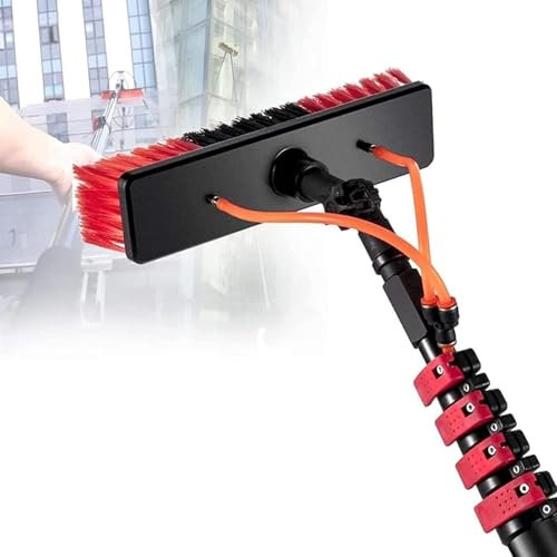 Ultimative Fenster- und Solarmodulreinigung, Keine Leiter erforderlich, perfekt für Photovoltaikmodule, Dächer und schwer erreichbare Fenster (35 cm Bürstenkopf, 9 m/30 Fuß)