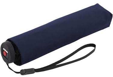 Knirps Regenschirm U.010 Ultra Carbon Light mit Schirmtasche I kleiner Taschenschirm I Regenschirm leicht & kompakt I Taschenregenschirm stabil & sturmfest