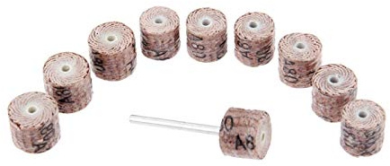 10 STÜCKE 80 GRIT Schleifklappen Rad Schleife Schleifscheibe Schleifklappenscheibe Schleifscheibe Drehwerkzeuge 12 * 11 * 3mm DUO ER