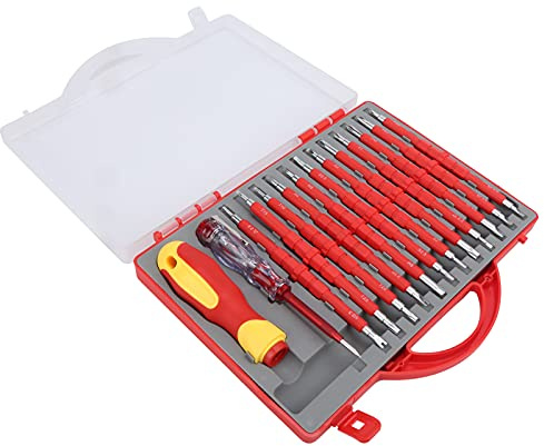 Kit di cacciaviti, punta magnetica per cacciaviti Impugnatura ergonomica a forma speciale isolata per elettricista