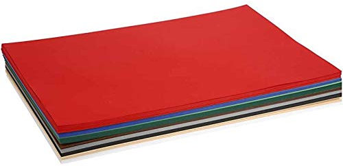 artdee® Tonpapier bunt 10 verschiedene Weihnachtsfarben 180 g/m² – Bastelpapier Set (20 Blatt gemischt in DIN A2) – Buntes Papier zum Basteln – Bastelpapier bunt für Kinder und Erwachsene