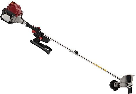 Gas Powered Edger Weed Eater 35.88CC 2 Blade Heads, 4 Stroke Cordless Lawn Edger Gas String Trimmer with Handle & Shoulder Strap for Garden Lawn Grass Trimmer