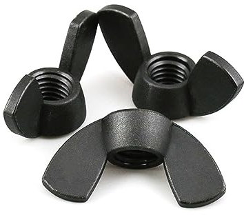 Nylonmutter Flügelmutter Barren Kunststoff Rändelmutter M3 M4 M5 M6 M8 M10 M12 (Color : 20pcs, Size : M6)