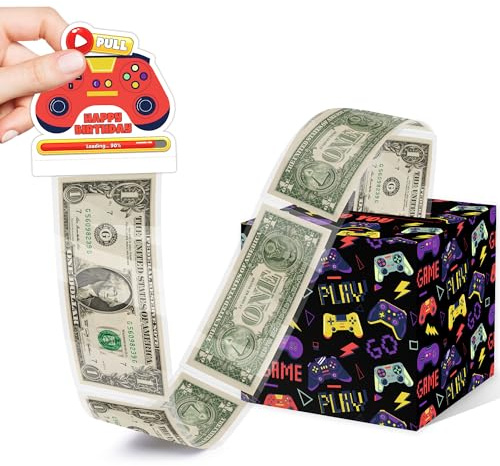 Money Pull Box for Cash Gift Gradient Luxury Money Pull Out Gift Box Money Holder for Cash with Pull Out Card Money Roll Gift Box Birthday Gifts for Women Men Best Friend