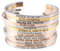 Mandore Designs Personalised Engraved Bracelet Bangle Cuff Gift for Women Branded Gift Box (Gold)