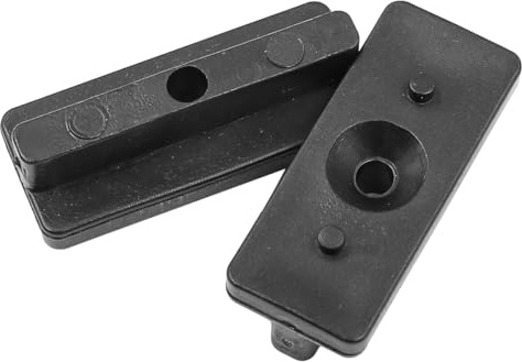 CENPEK 100 Stück Verbund-Terrassendielen-Clips aus Kunststoff mit Schrauben, versteckte Terrassenbefestigungen, WPC-T-Clips, Multipack-Befestigungen, schwarz