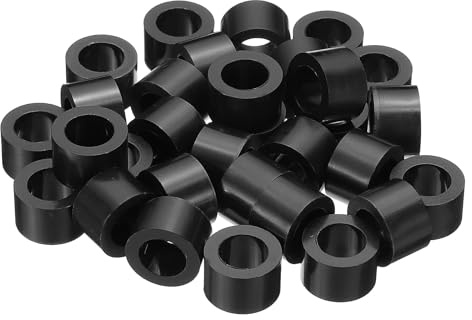 PATIKIL 30pcs Arandelas Espaciadoras Redondas M10 ID 10, 2mm OD 16mm L 10mm | Espaciadores de Interruptores, Para Tomas Eléctricas de ABS, sin Rosca