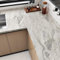 HotDecor Cream Marble Wallpaper Kitchen Worktop Covering Vinyl Self Adhesive Beige Silver Wallpaper Matte Marble Vinyl Wrap for Kitchen Counter Sticky Back Wallpaper Marble Contact Paper 40cm X 200cm