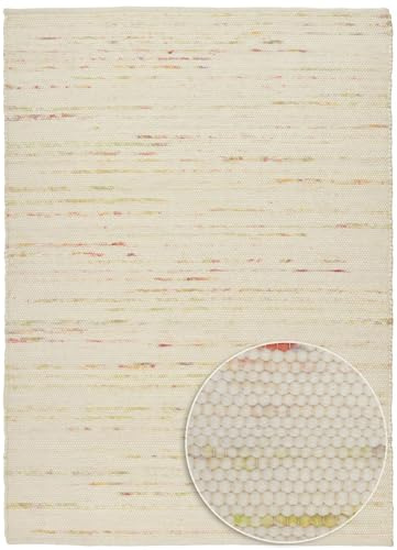 Flachgewebeteppich aus 100% Schurwolle - Alpen | Wohnzimmerteppich, Schlafzimmerteppich, Arbeitszimmerteppich, pastell